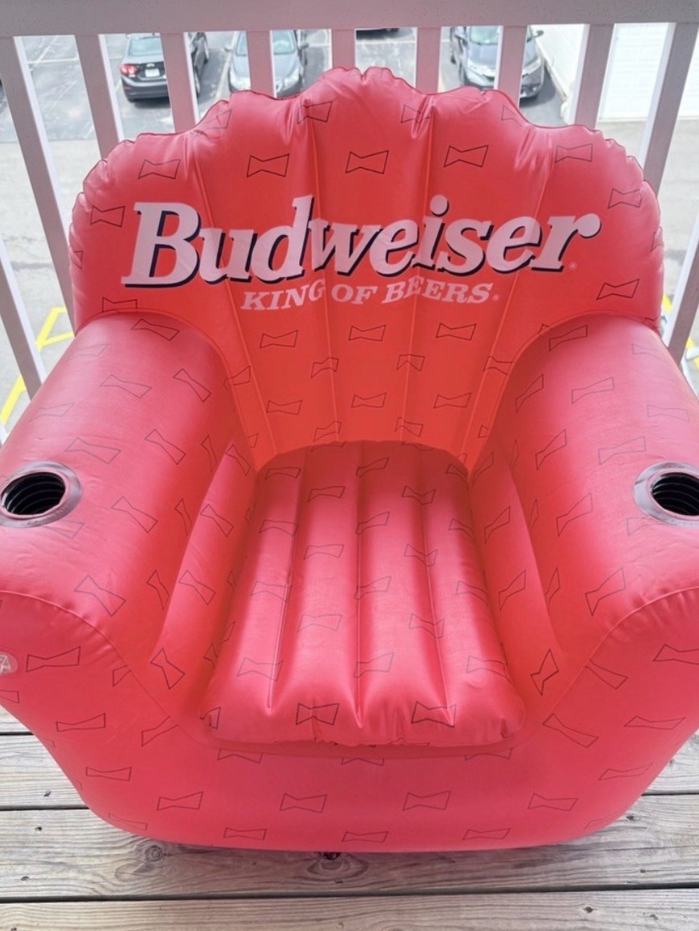 RARE!! Vintage but NIB Budweiser inflatable chair!! COLLECTORS DREAM!!